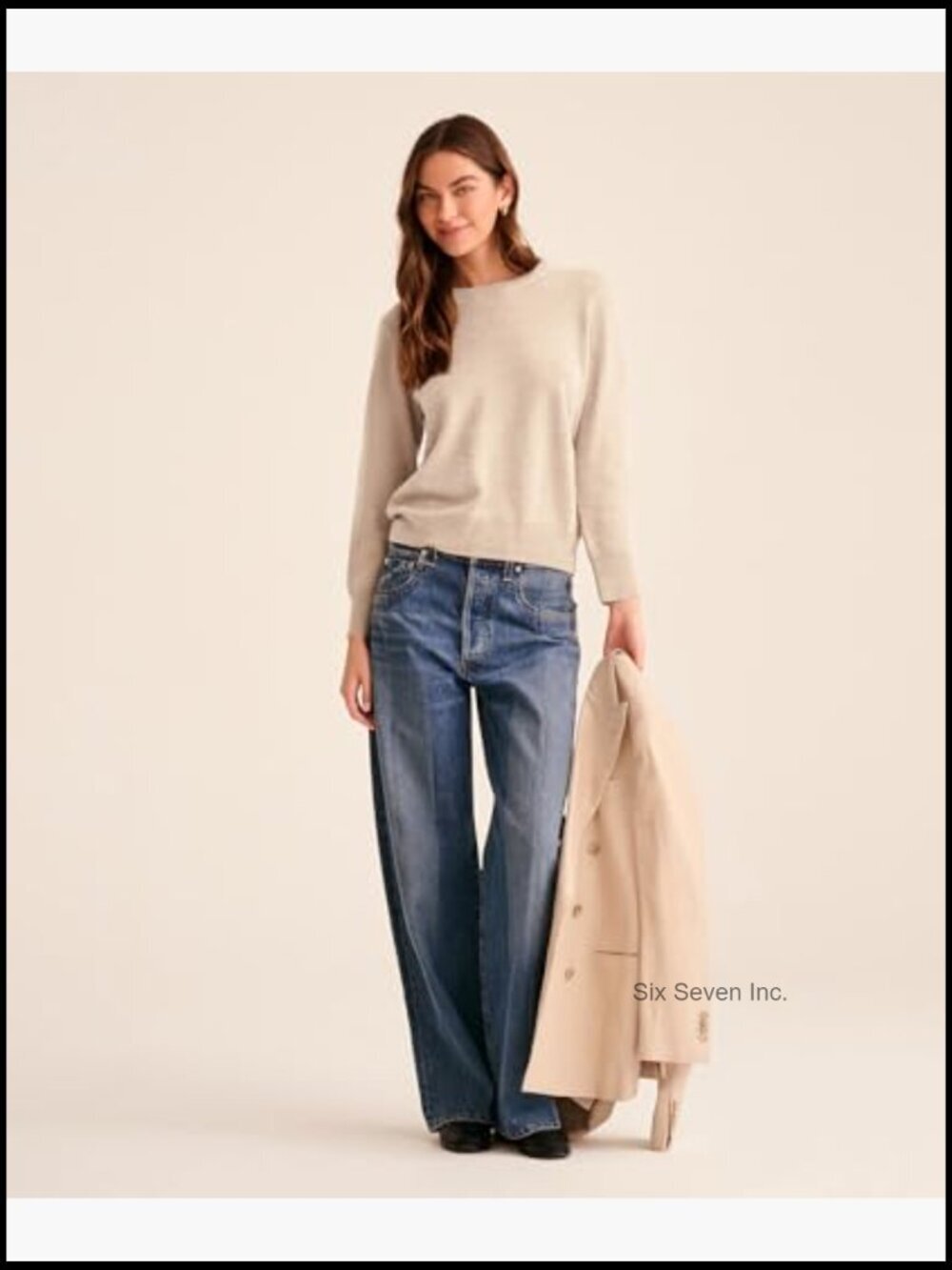 100% Pure Cashmere Crewneck Pullover Sweater - Picture 2 of 5